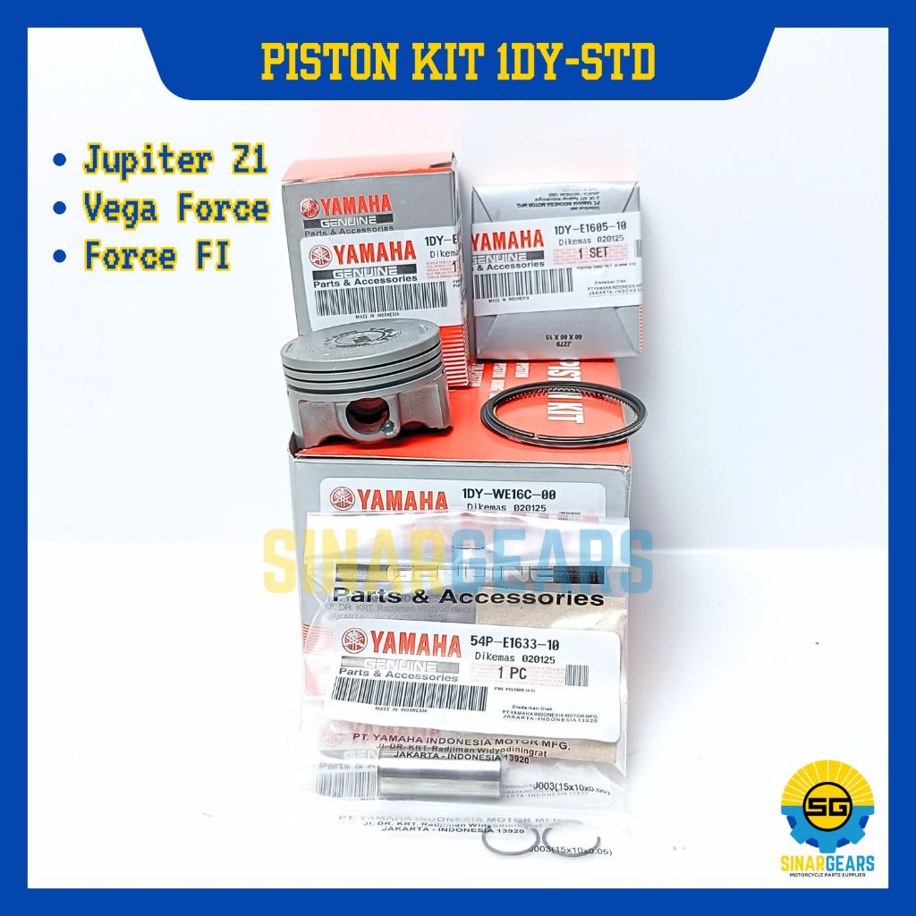 Seher Set Original Yamaha 1DY Piston Kit Jupiter Z1 Force FI Vega Force Ori YGP