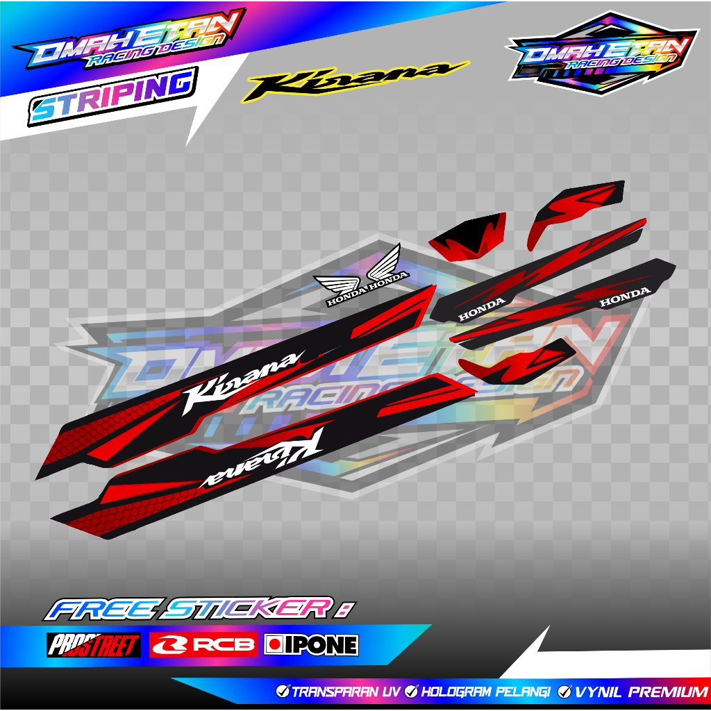 STRIPING VARIASI HONDA KIRANA 125 / STICKER LIST VARIASI MOTOR HONDA KIRANA