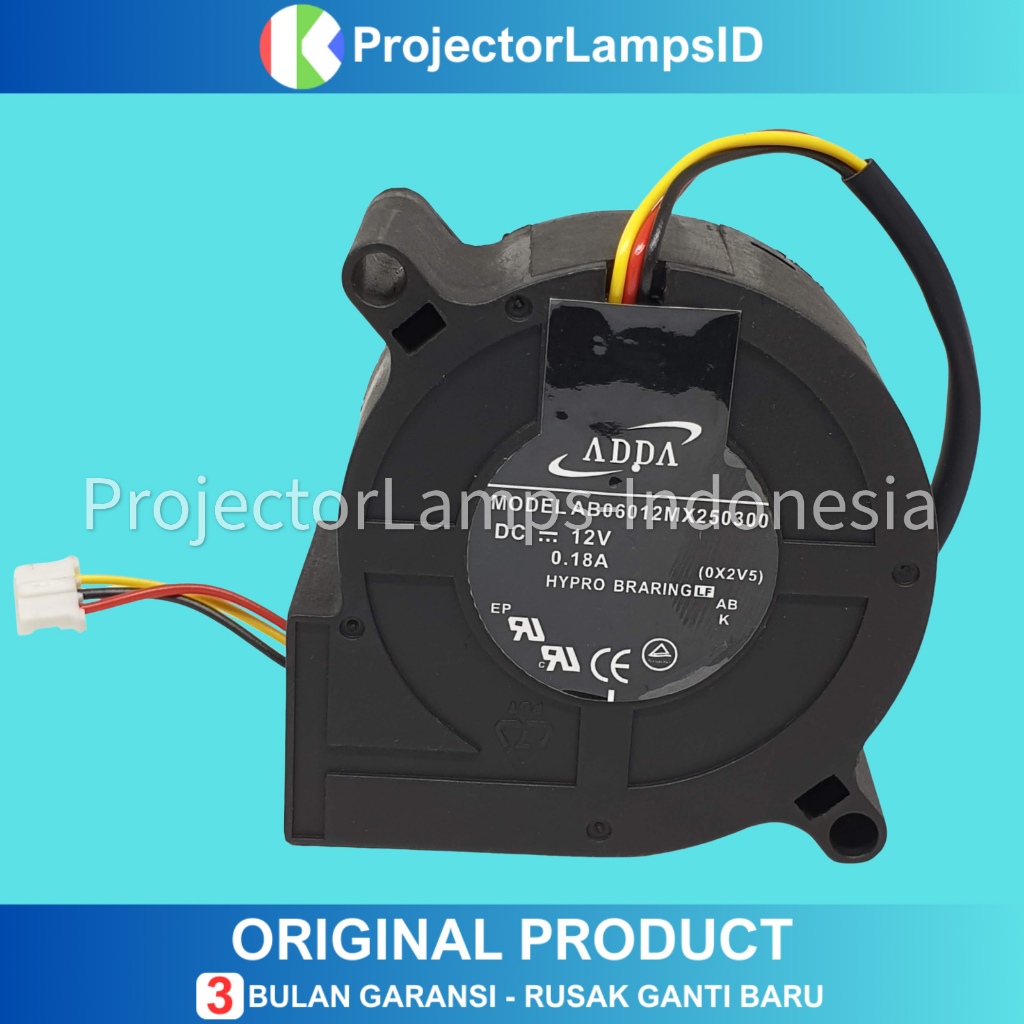 Fan Blower Kipas Keong Projector Proyektor InFocus BenQ ADDA AB06012MX250300 0.18A