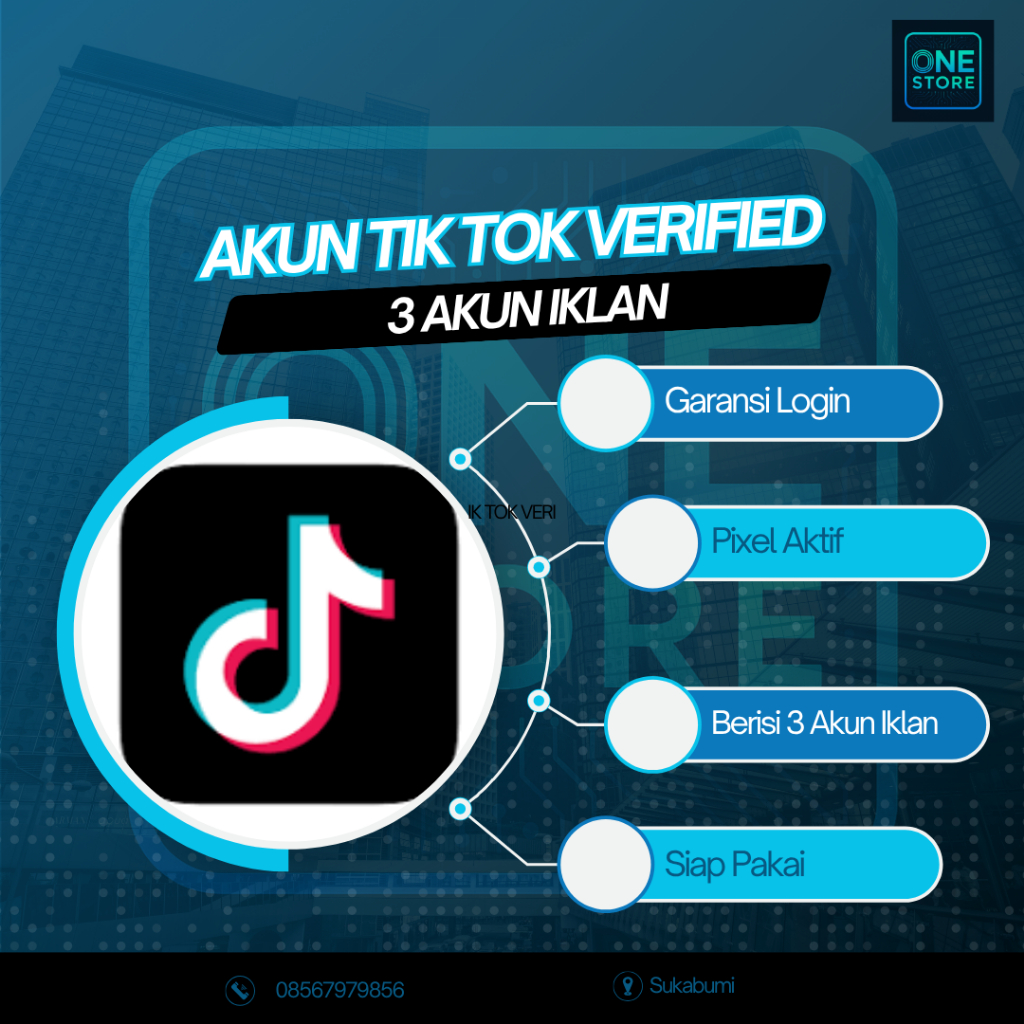 Akun Tiktok Ads Verified Resmi + 3 Akun Iklan