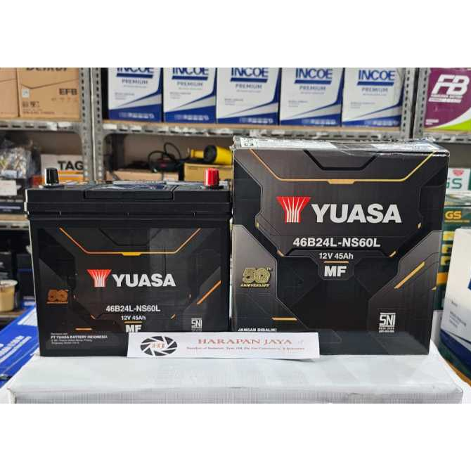 AKI MOBIL YUASA MF NS60L / 46B24L (45 AH) (KERING)