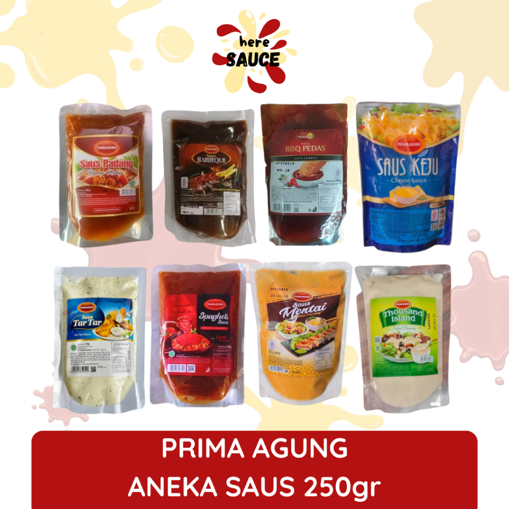 Saus Mentai | Saus Keju | Saus Barbeque | Prima Agung Aneka Saus 250gr