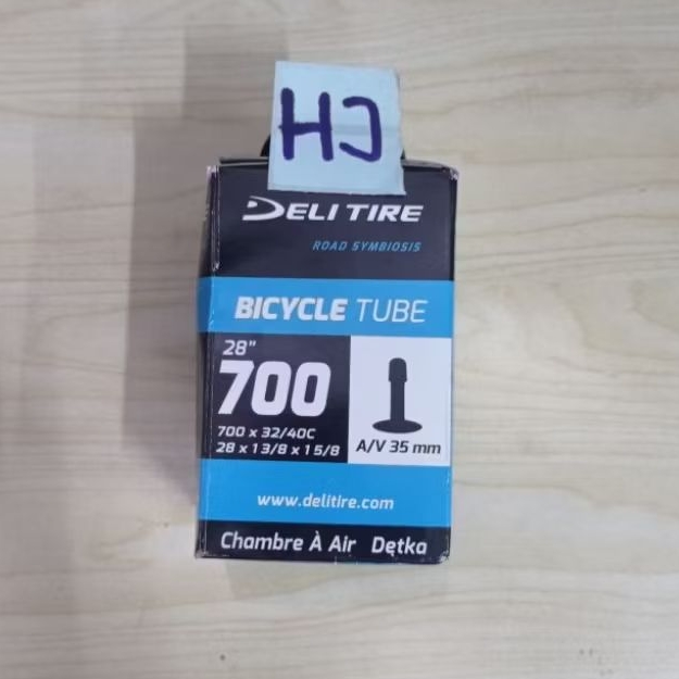 Ban Dalam Tube Delitire 700x32-40C AV 35mm 700 x 32-40C AV cocok untuk Roadbike Fixie
