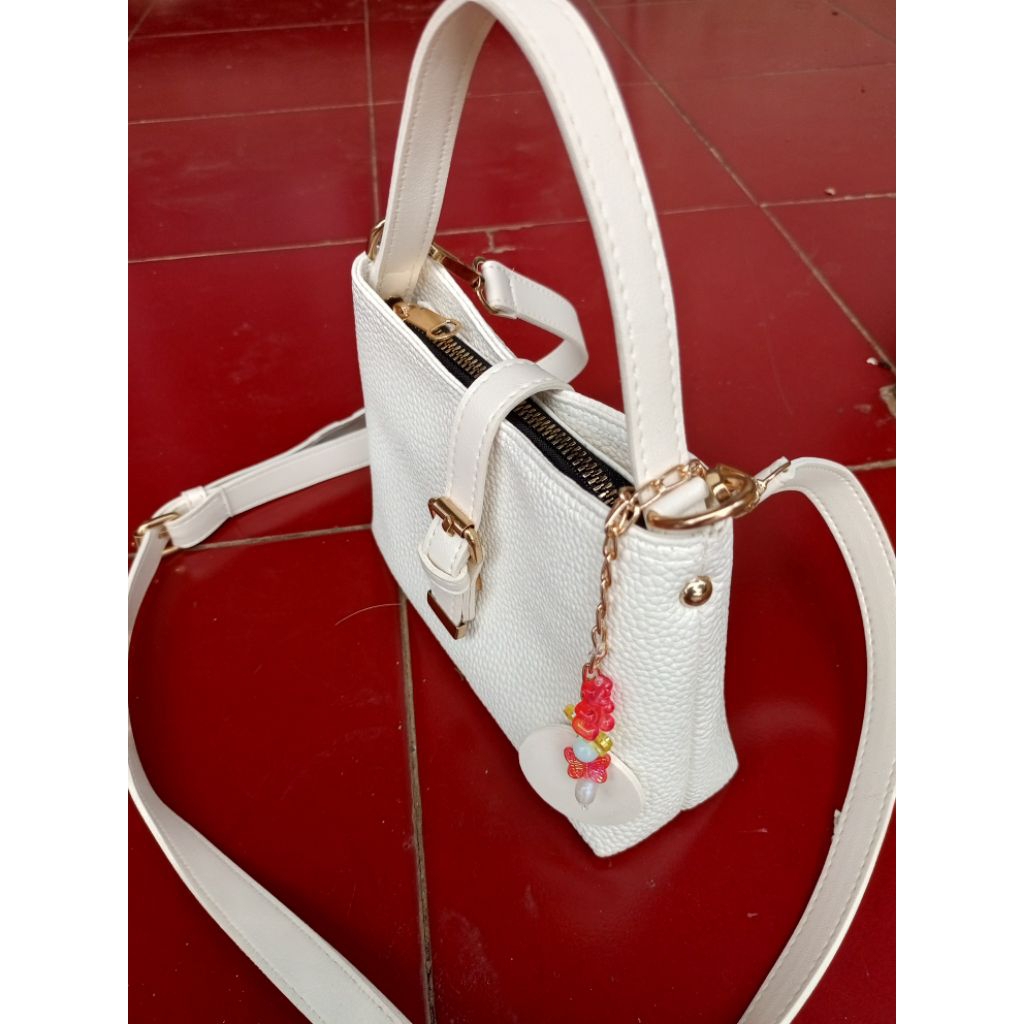 Tas Tenteng Wanita Remaja Tas Selempang Jinjing Wanita Mini 2 Tali Tas Kecil Wanita Korean Style Tas