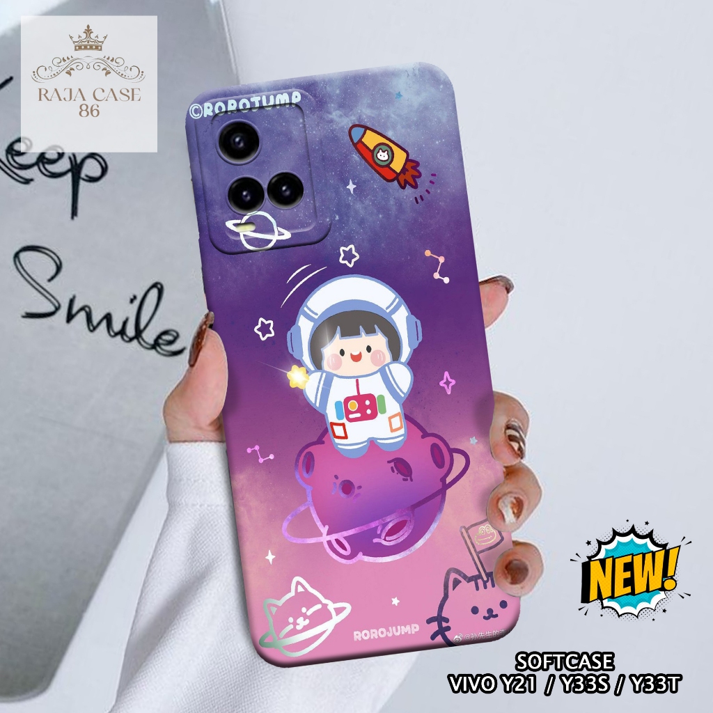 Case Vivo Y21 / Y33s / Y33t - casing Vivo Y21 - Motif case Lucu - Pelindung handphone - Vivo - Softc