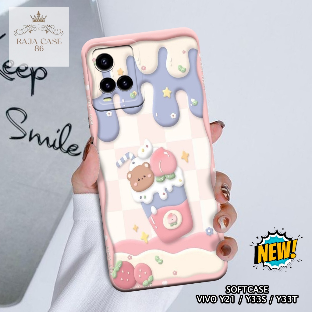 Case Vivo Y21 / Y33s / Y33t - casing Vivo Y21 - Motif case Lucu - Pelindung handphone - Vivo - Softc