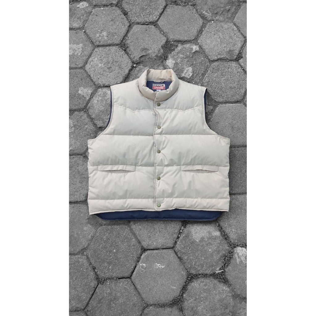vintage goose down vest ( rompi bulu angsa )