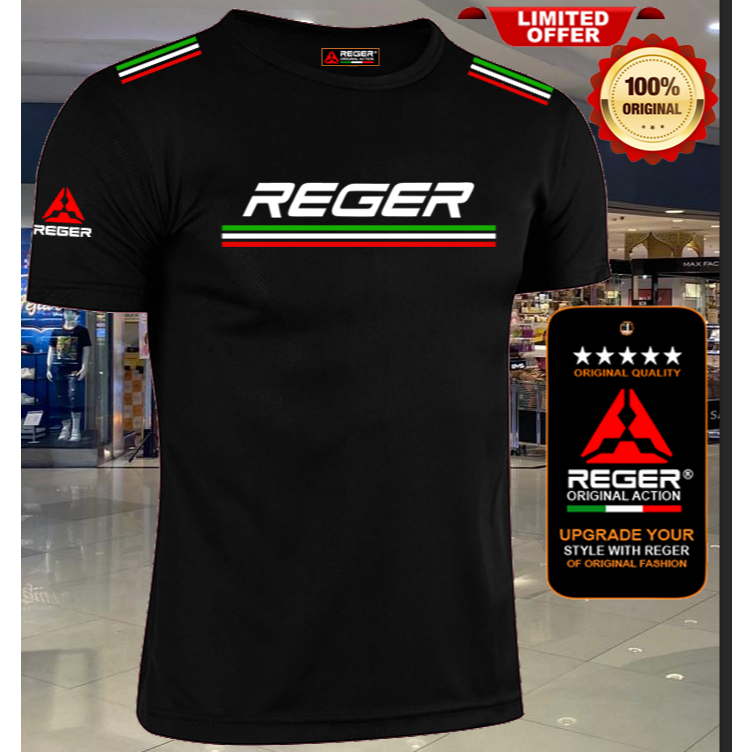 KAOS TERLARIS Ready Stock REGER LESS MIX DADA  High quality Cotton baju men's t-shirt short sleeve b