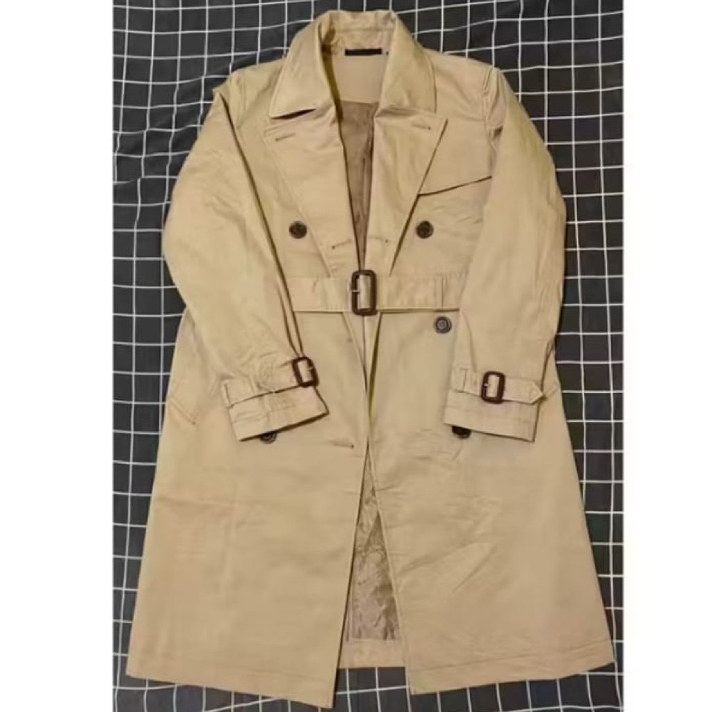 [Preloved] Long Branded Coat branded Uniqlo (Tag wash, Full furing)