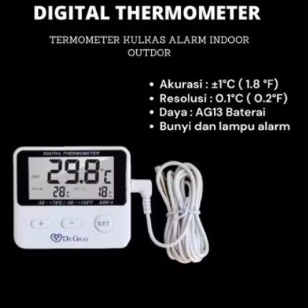 Digital Thermometer Kulkas DR GRAY