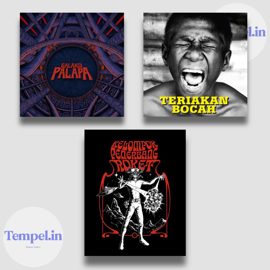 STIKER BAND KELOMPOK PENERBANG ROKET ,ARTWORK KPR