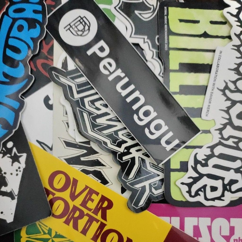 stiker band original no custom Hindia, feast, deadsquad, KPR, perunggu, crsl, 510, vindes, raisa, re