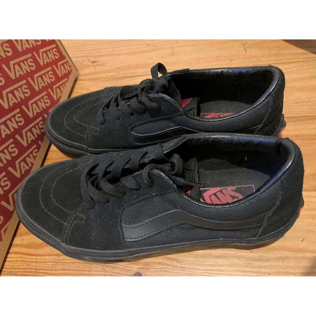 [Second] Original Sepatu Vans All Black Sk8 Low Triple Black Classic Original Ukuran 37