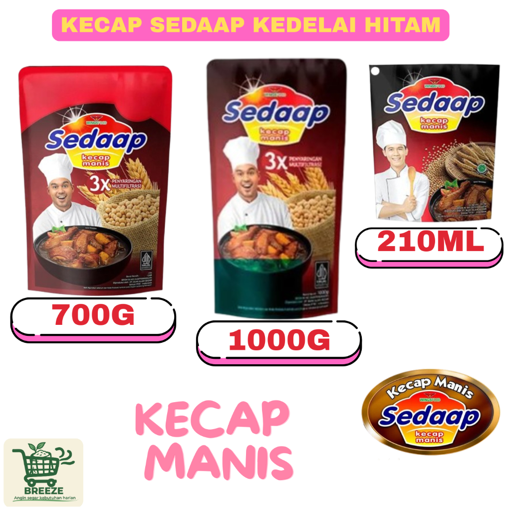 KECAP sedaap kecap sedaap 700g 1000g 210ml kecap murah KECAP SACHET sedaap  kecap murah