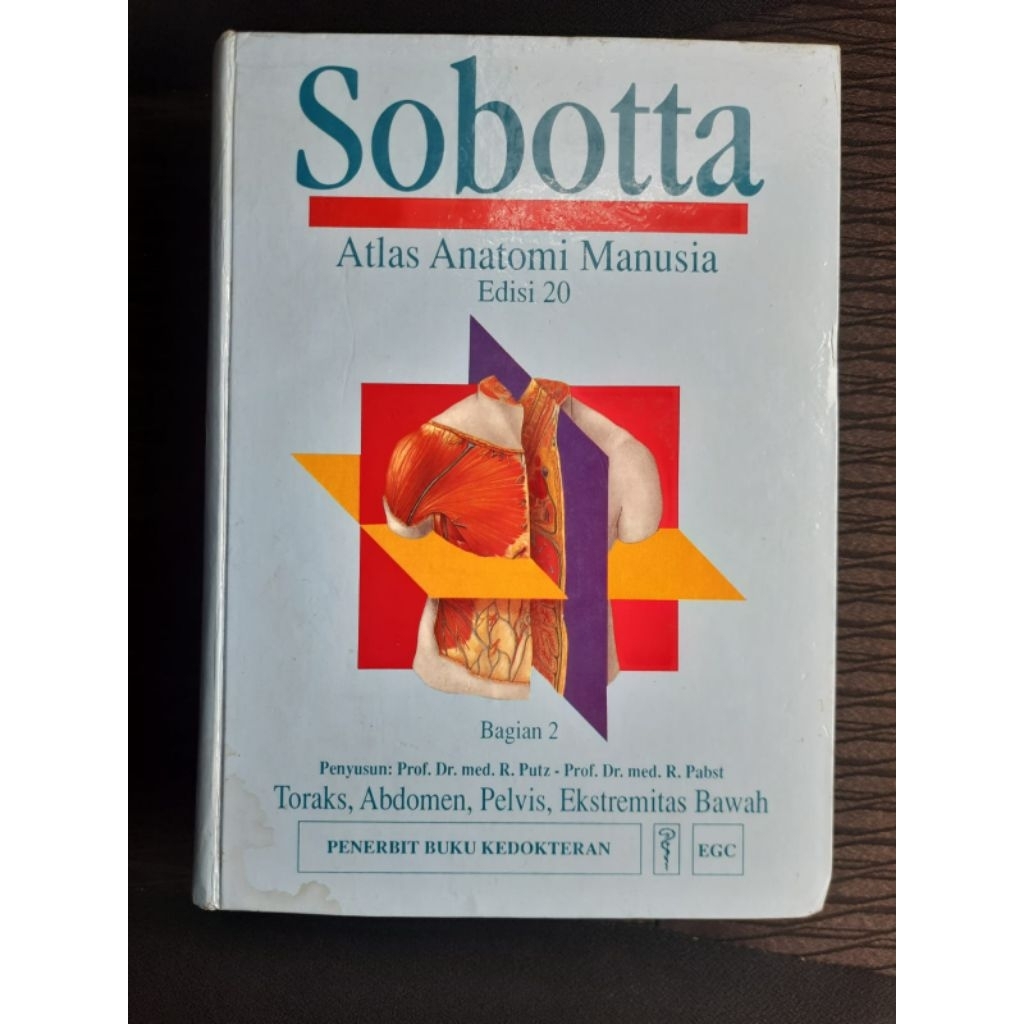 Buku Kedokteran Atlas Anatomi Sobotta bagian 2 Edisi 20