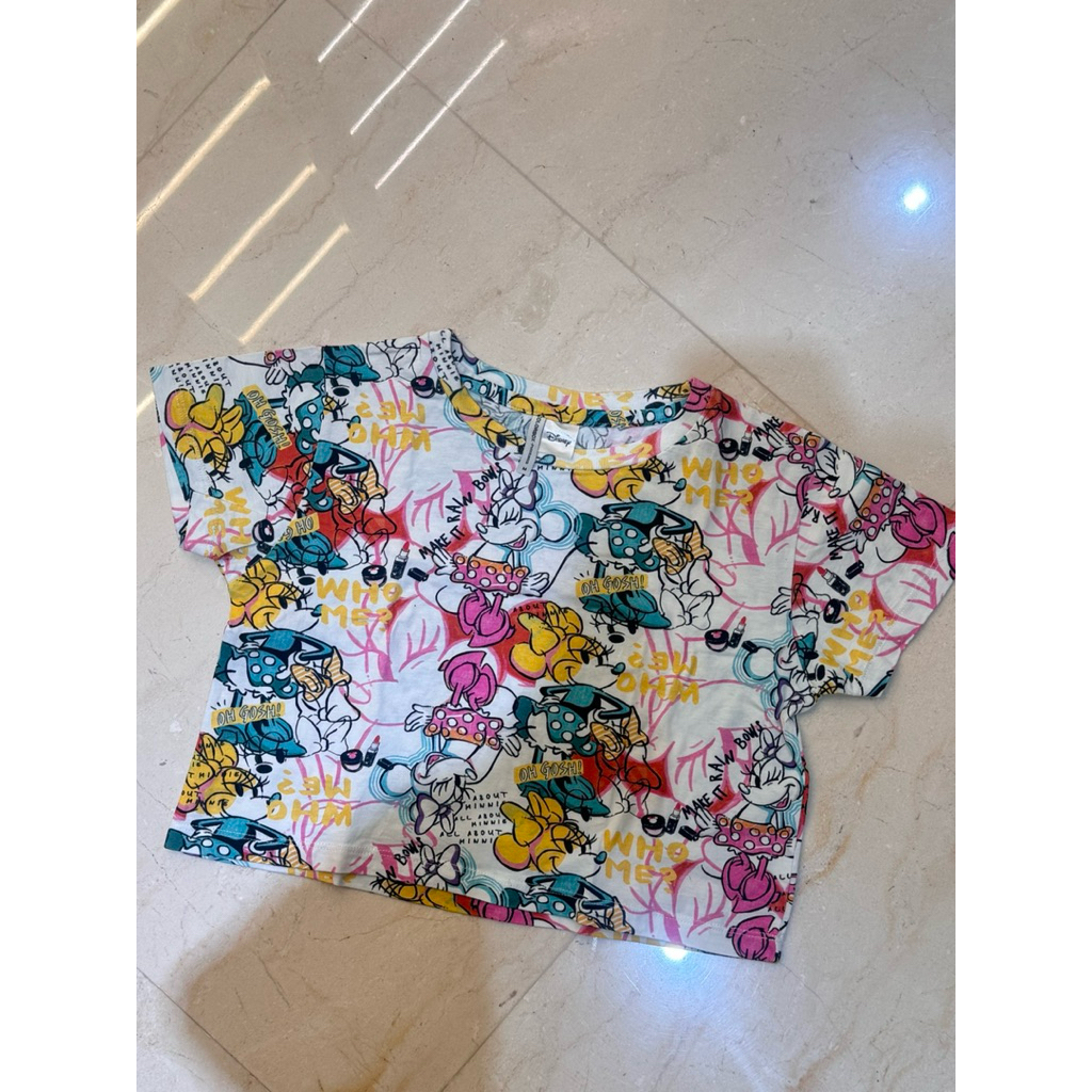 PRELOVED COLORBOX MICKEY CROP TEE