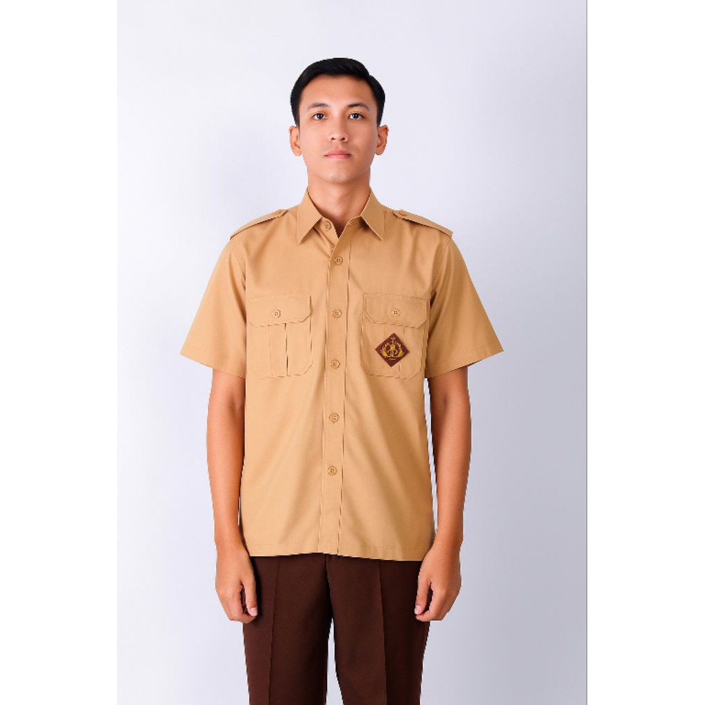 baju pramuka smp sma  pria bahan element