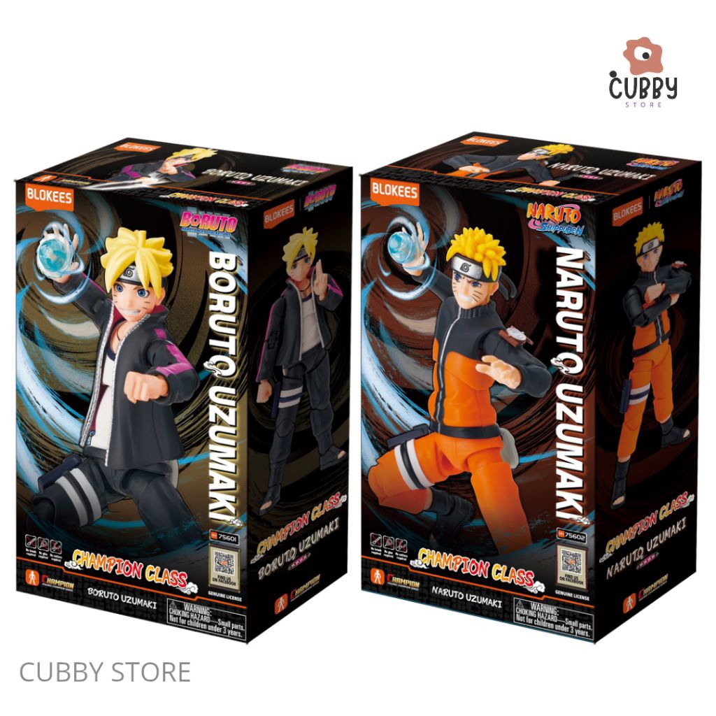 Mainan Anak Blokees Naruto | Boruto Uzumaki Figures CC01 | Naruto Uzumaki Shippuden Figures CC02