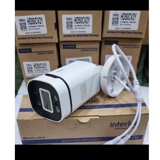 kamera cctv outdoor edge interluc 5mp full hd / kamera cctv edge interluc 5mp colorvu audio