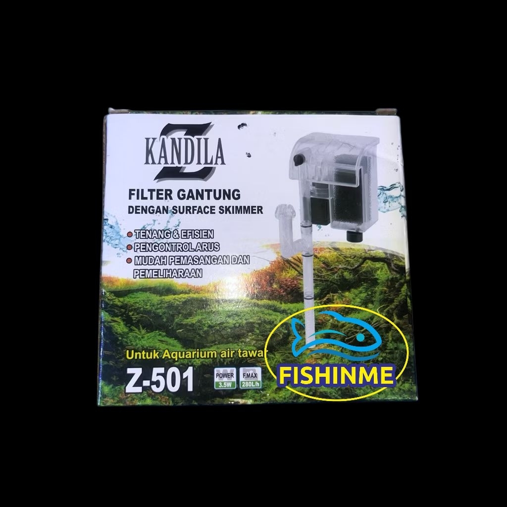 Filter Gantung Merk Kandila Z-501 / Pompa Aquarium Gantung