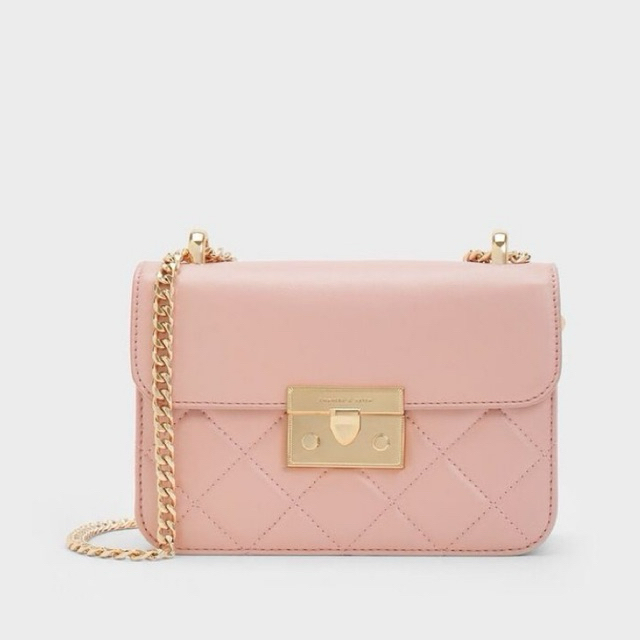 Tas Chain-Handle Quilted alva - LightPink