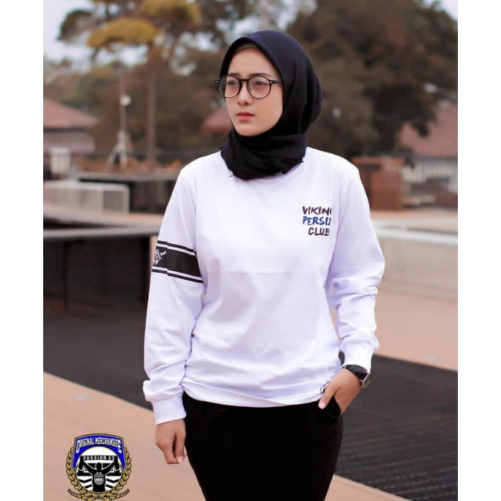 Baju Kaos Persib Bandung JANJI VIKING Lengan Panjang Distro Pria Wanita Dewasa