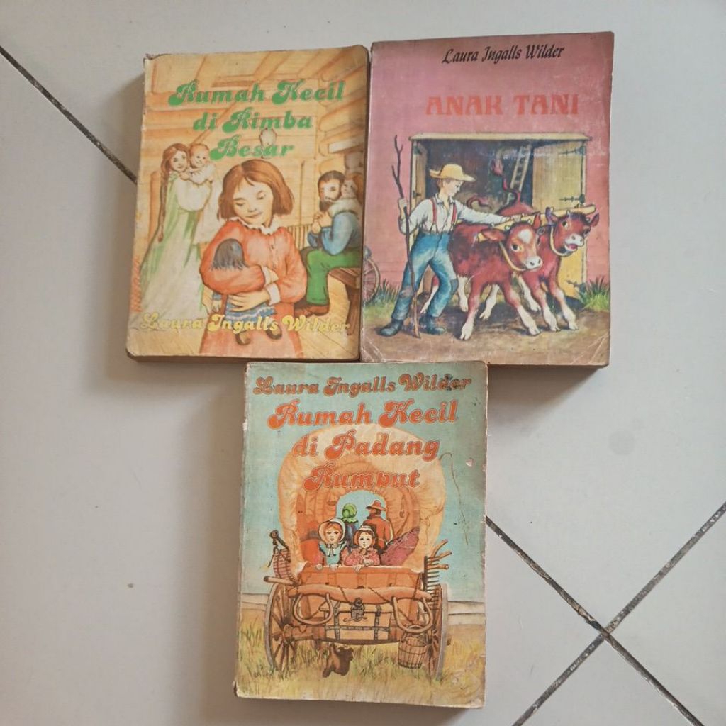 (3 buku) rumah kecil di rimba besar, anak tani, rumah kecil di padang rumput