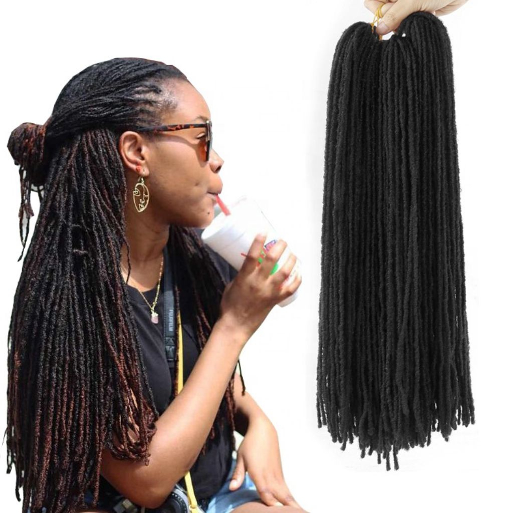 RAMBUT GIMBAL ISI 10 HELAI RAMBUT GIMBAL DREADLOCK RAMBUT GIMBAL RAMBUT SAMBUNG RAMBUT SULAM RAMBUT 