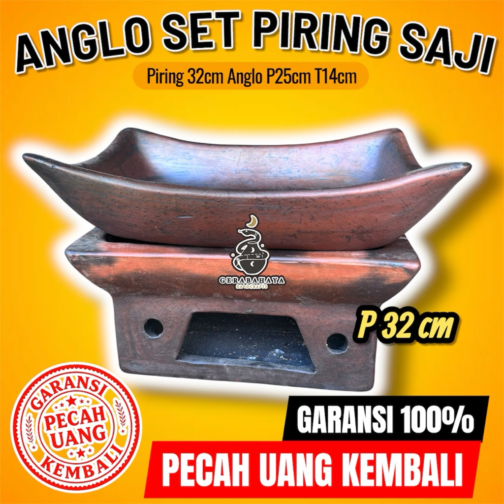 Prasmanan Piring Saji Set Tungku Anglo Sate