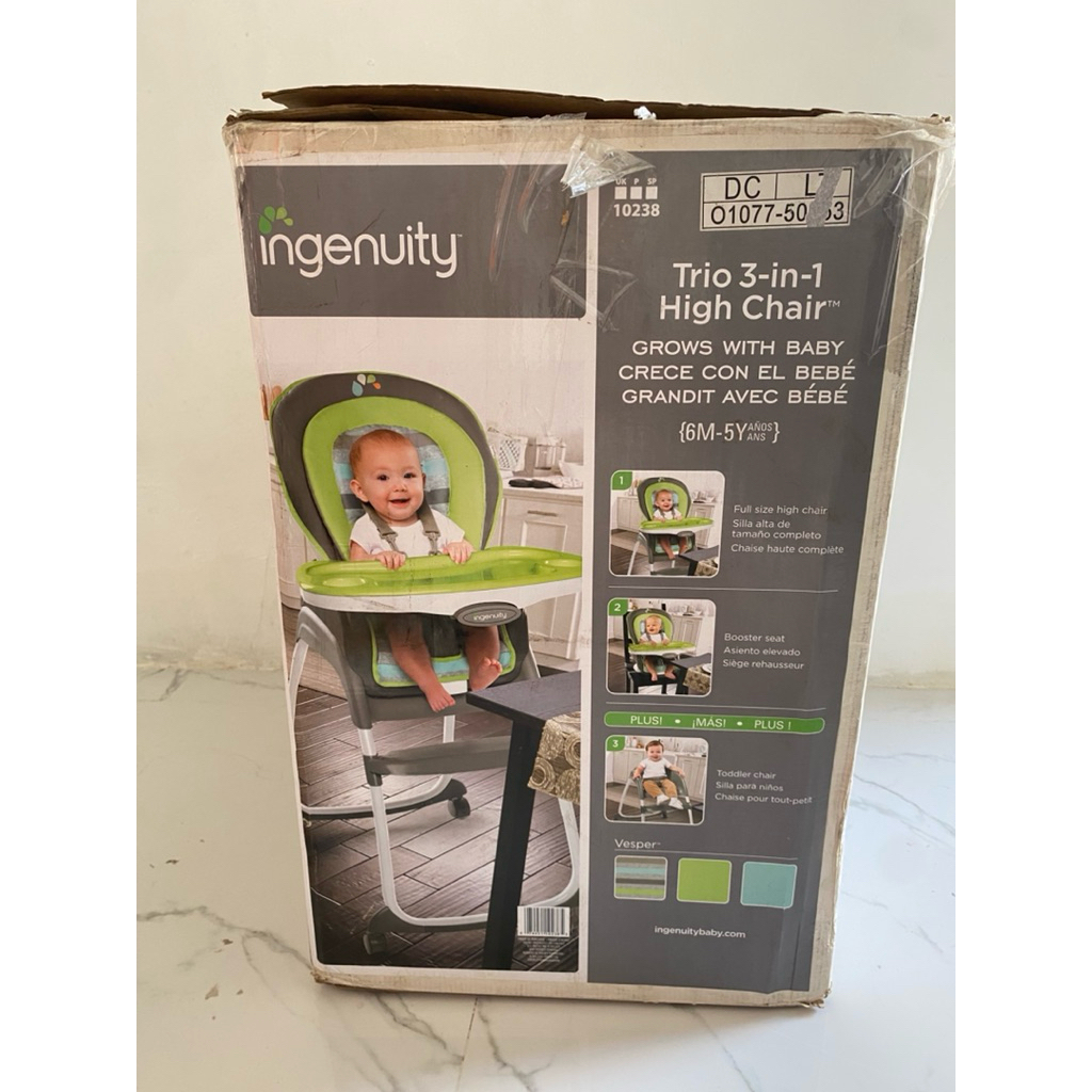 Preloved ingenuity 3 in 1 high chair - kursi makan MPASI anak