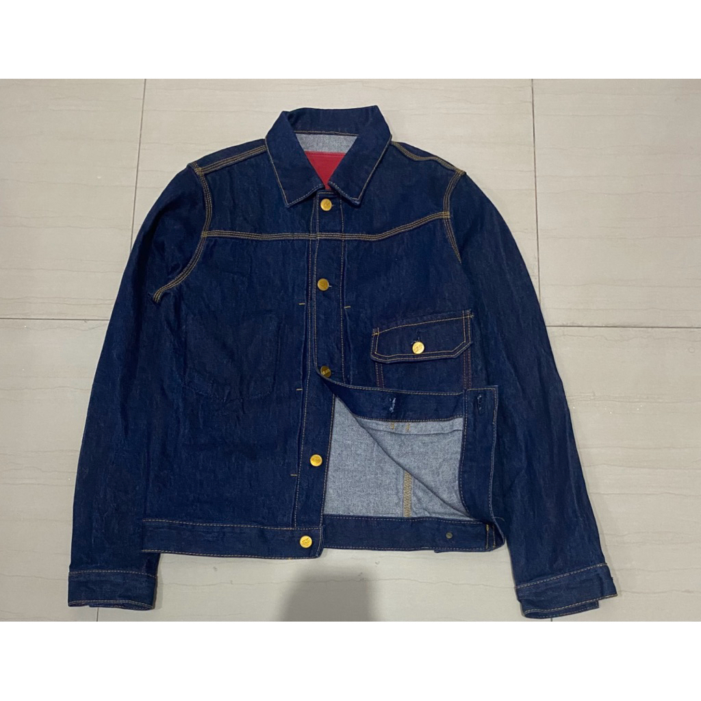 Jaket Denim Pria Wanita Unisex Boxy Oversize Korean Style | Jaket Jeans Keren Kekinian Streetwear Vi
