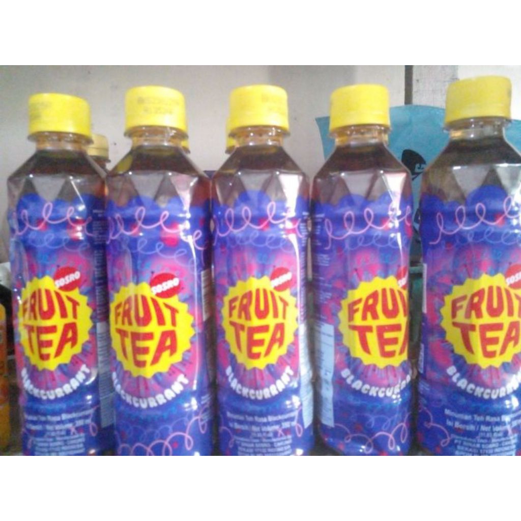 Minuman fruit tea botol Apple, Freeze,lemon, blackcurrant 350 ml isi 12 pcs