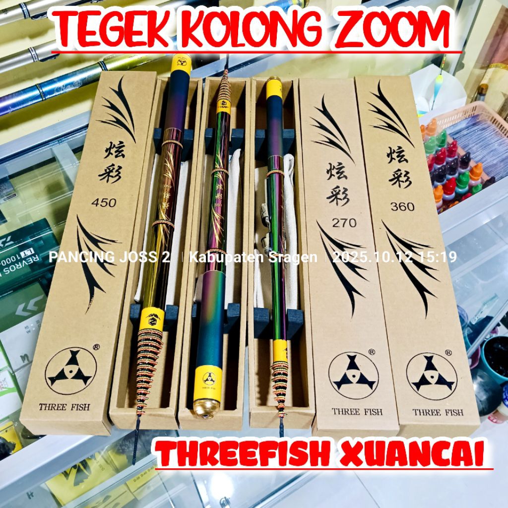 TEGEK KOLONG THREEFISH XUANCAI RUAS PENDEK 270 360 450