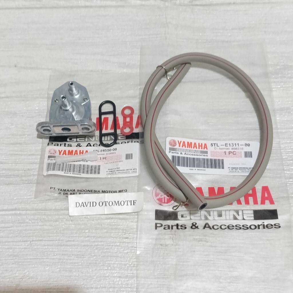 kran bensin+selang bensin Yamaha mio lama sporty smile soul Fino karbu nouvo kode part(5TL)