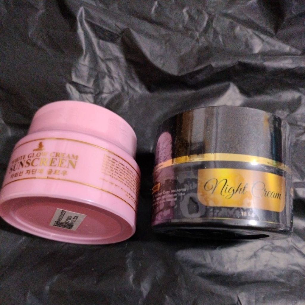 Sunscreen al maxi glow dan cream malam night Cream Al Maxi Glow Almaxi glow  by ALMAXIGLOW