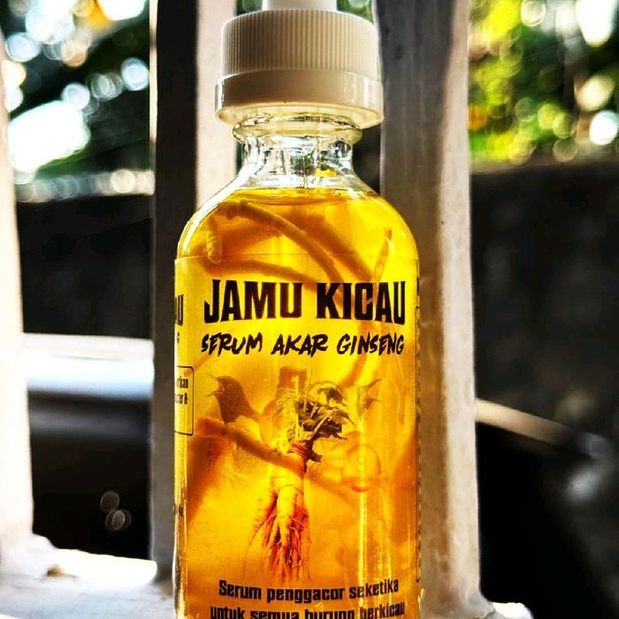 Jamu Kicau Serum akar Ginseng Obat Vitamin Burung Murai Stres