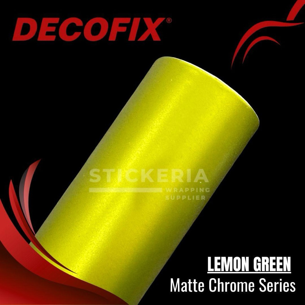 Skotlet Lemon Green Matte Chrome Doff Sticker Hijau Lemon Satin Dop