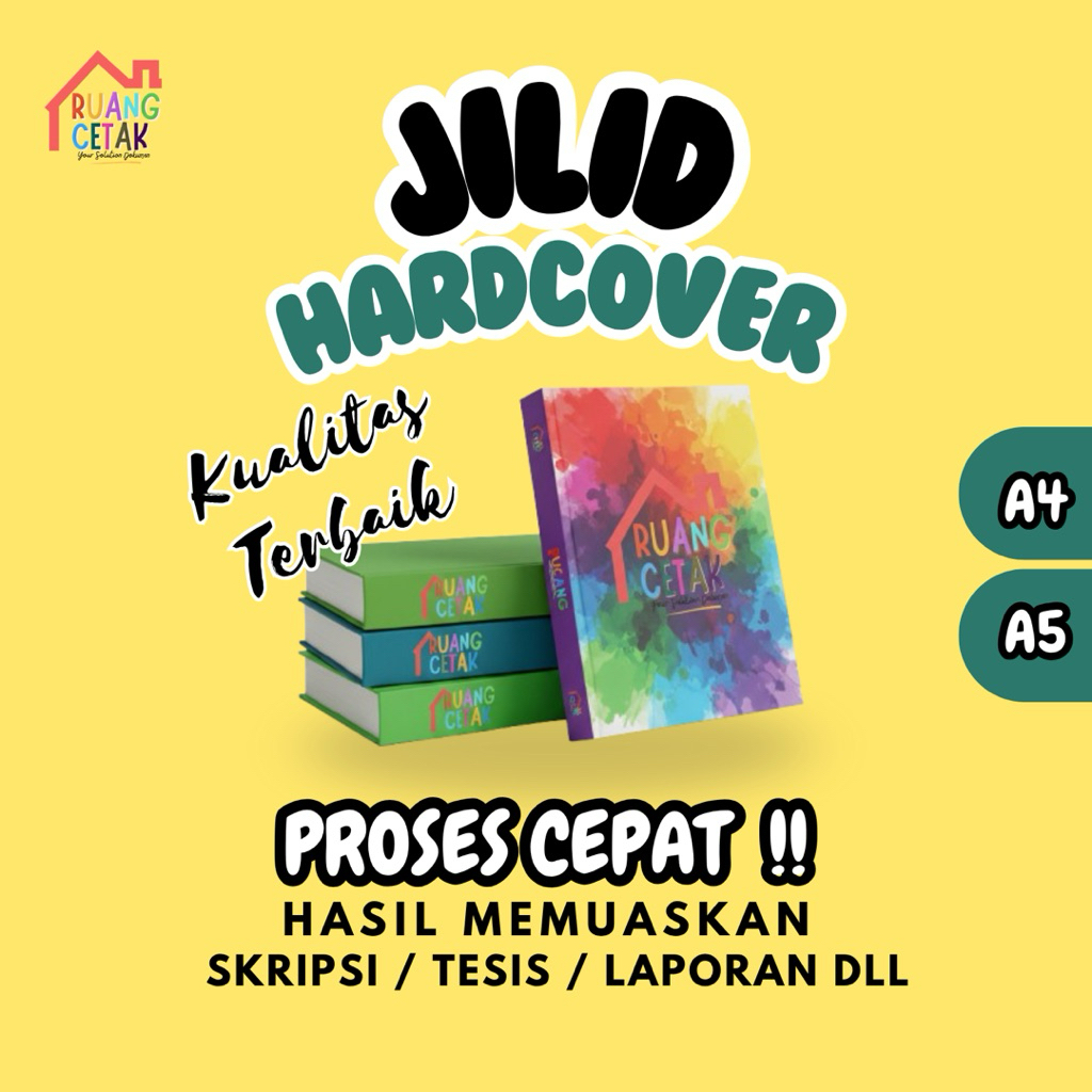 JILID HARDCOVER SKRIPSI TESIS LAPORAN TUGAS DLL