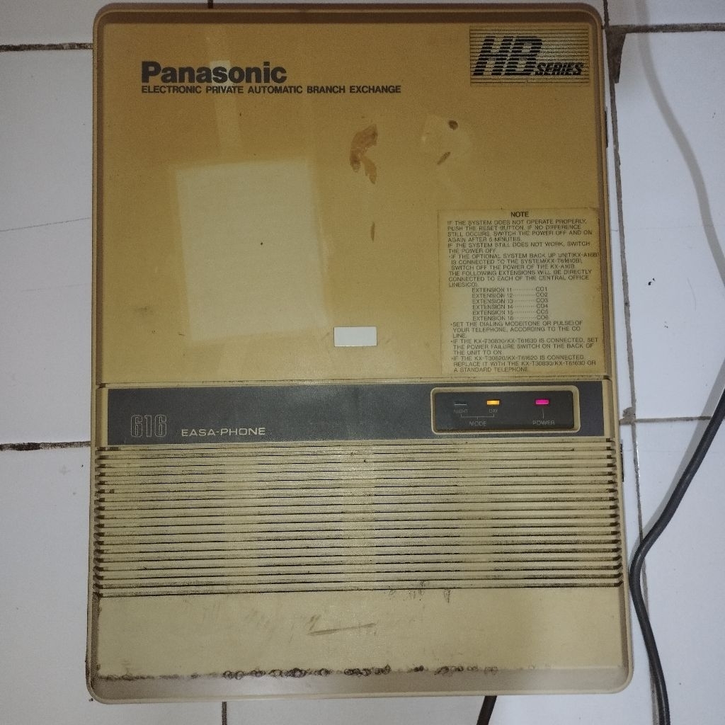 PABX PANASONIC HB SERIES 616 EASA-PHONE SECOND