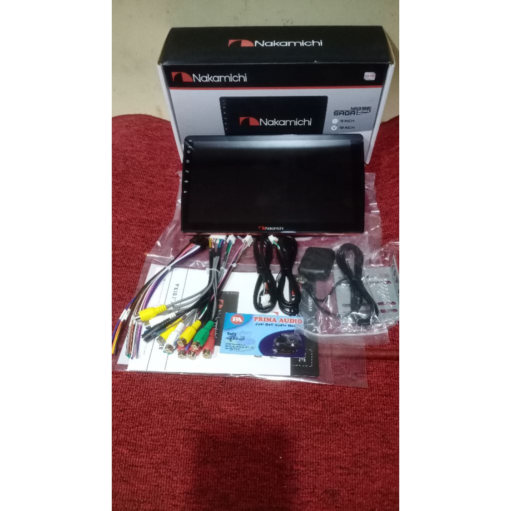 Head unit android Nakamichi Saga series Ram 4GB+64GB,10inch