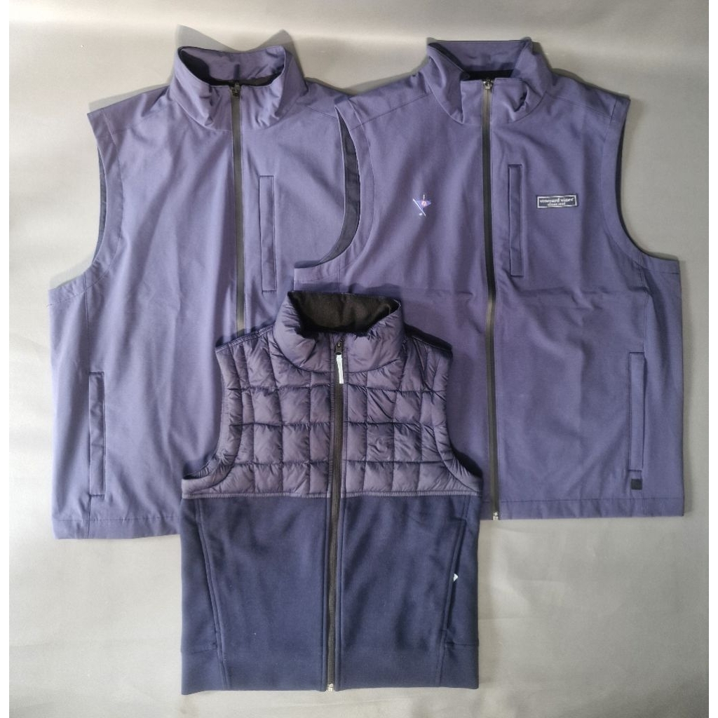 Rompi Vineyard Vines JP Morgan Pria On The Go Shep Vest Navy