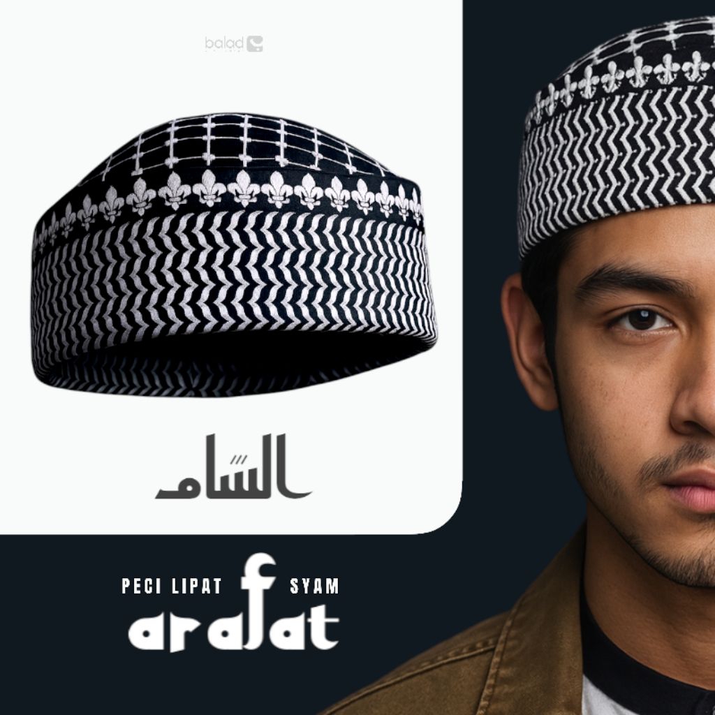 Peci Arafat Syam Pakol Lipat Kopiah Hangat Peci Kupluk