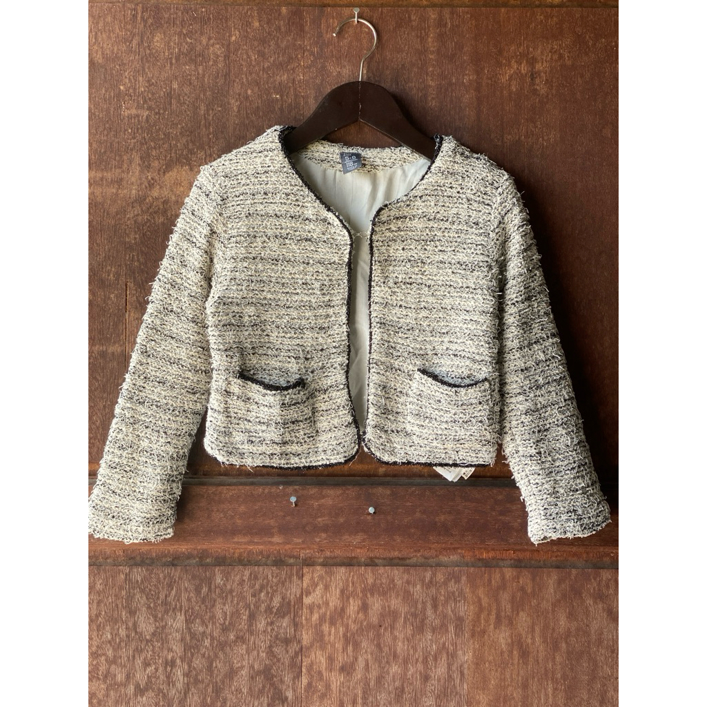 PRELOVED PL blazer blaser jas jaz cardi crop anak tanggung branded Zra Kids size 5-6Y 4T 5T 6T
