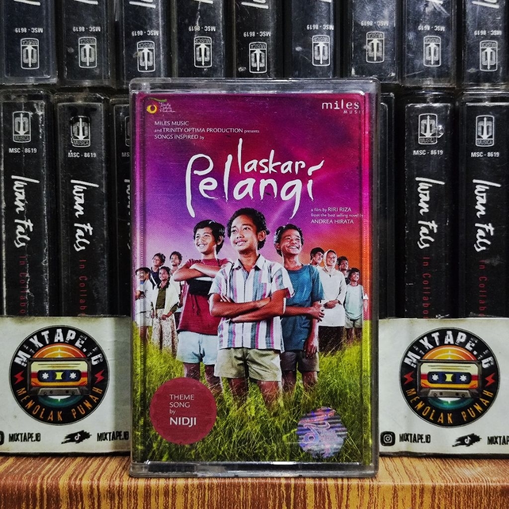 Kaset - Laskar Pelangi (Ost) - Nidji - Radio Tape - Kaset Pita - Radio - Pemutar Kaset - Retro - Cla