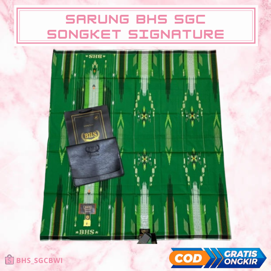 Sarung BHS Signature Edition 100% Sutra Gratis Ongkir