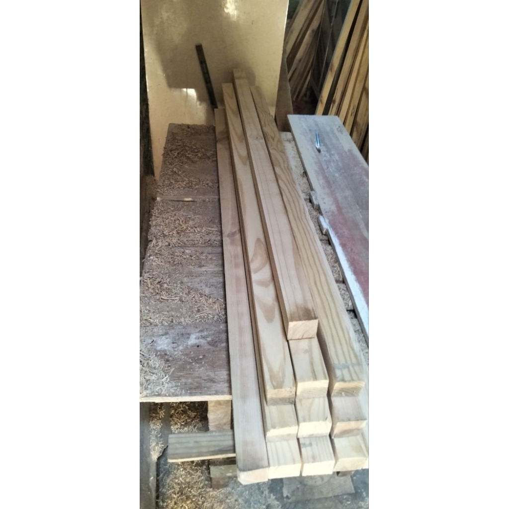 kayu Reng jati Belanda 4x4x90