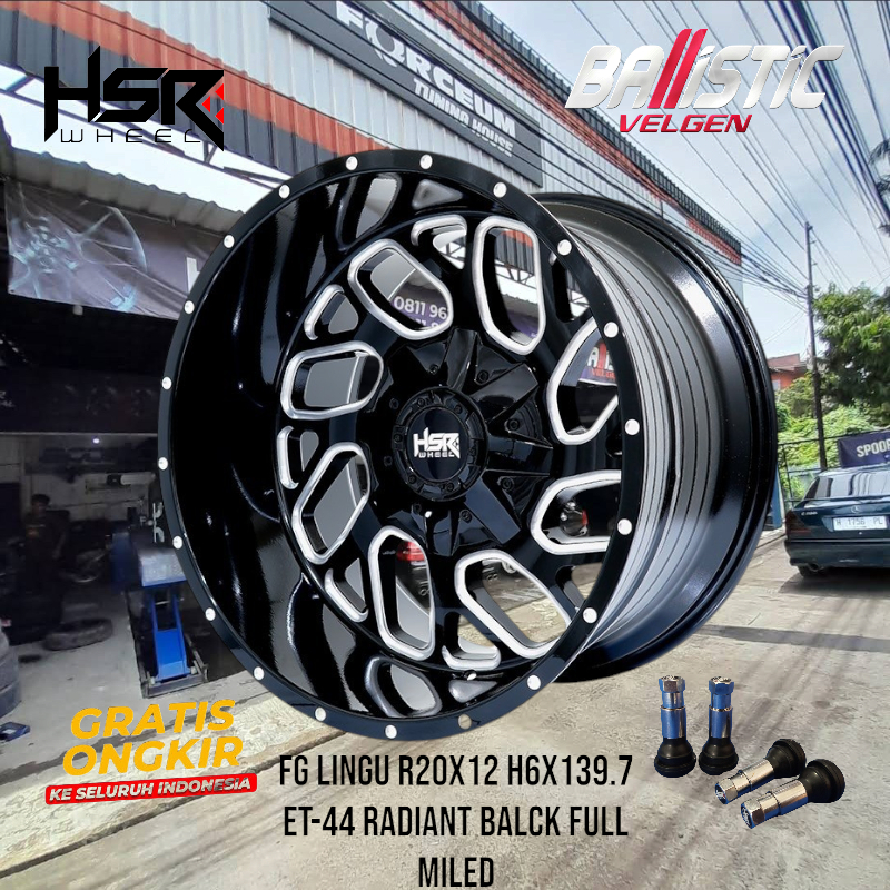 Velg Mobil Ford Ranger Ring 20 Celong Lebar 12 Lobang 6 x 139,7 ET-44 Pelek HSR FG LINGU