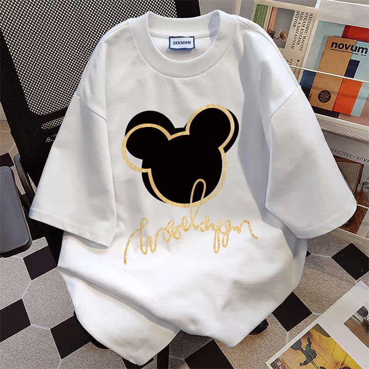 Baju Wanita Kaos Mickey Mouse Baju Kaos Oversize Wanita Korean 100 Cotton Atasan Wanita Korea Style 