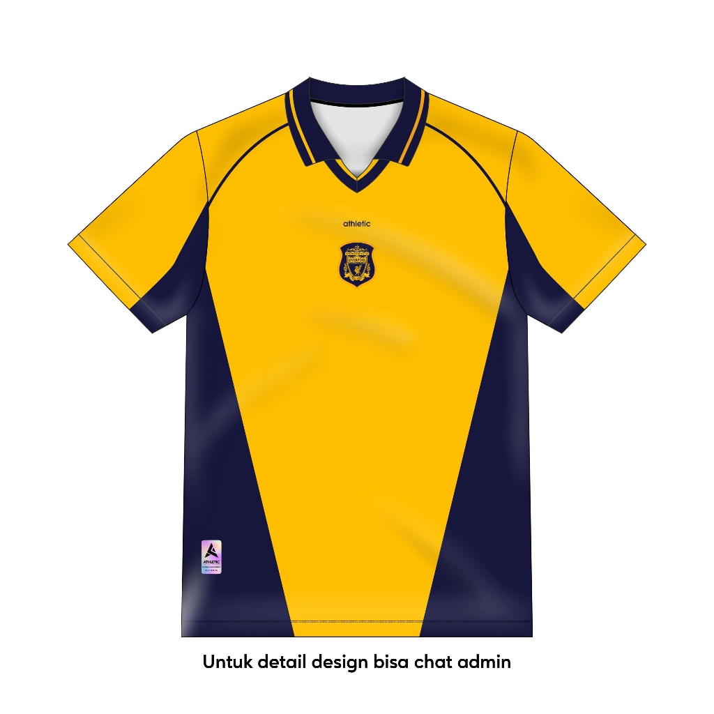 ATHLETIC SPORTWEAR - Jersey Vintage Bola Fantasy Liverpool Away 2000-01 Fullprinting Casual - Atasan