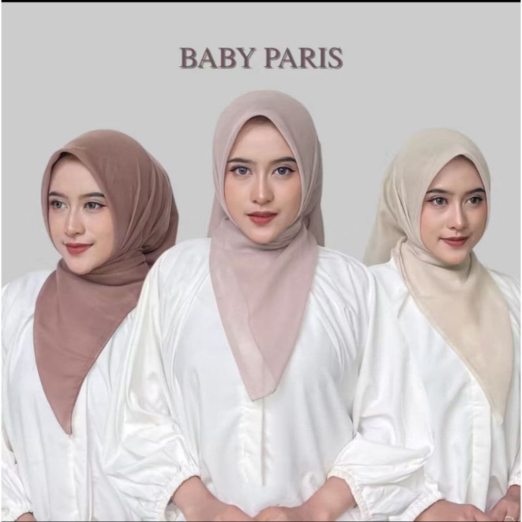 PAKET USAHA HIJAB BABY PARIS SEGIEMPAT LEMBUT HIJABBY HIJAB / Jilbab segi empat warna nude